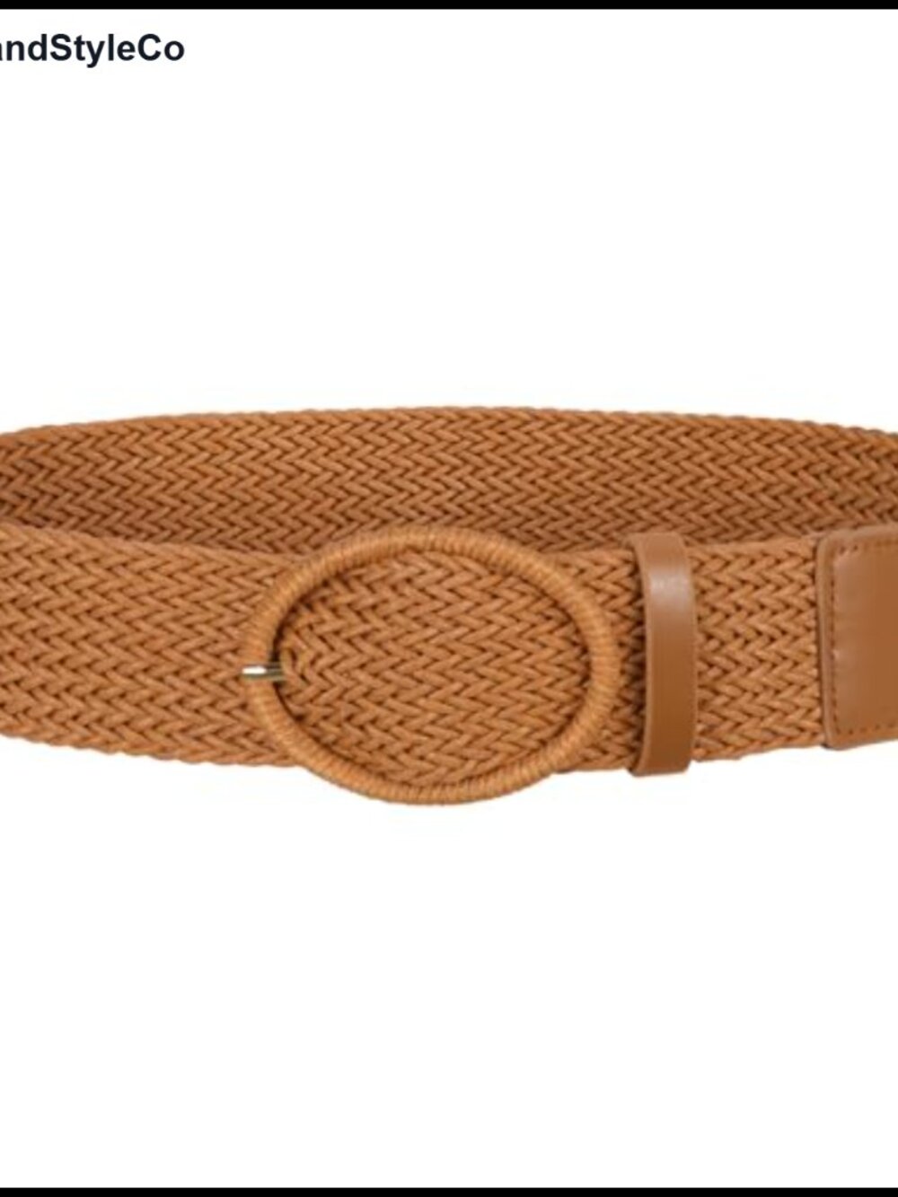 Boho Style Handwoven Rope Waist Belt with Oval Buckle